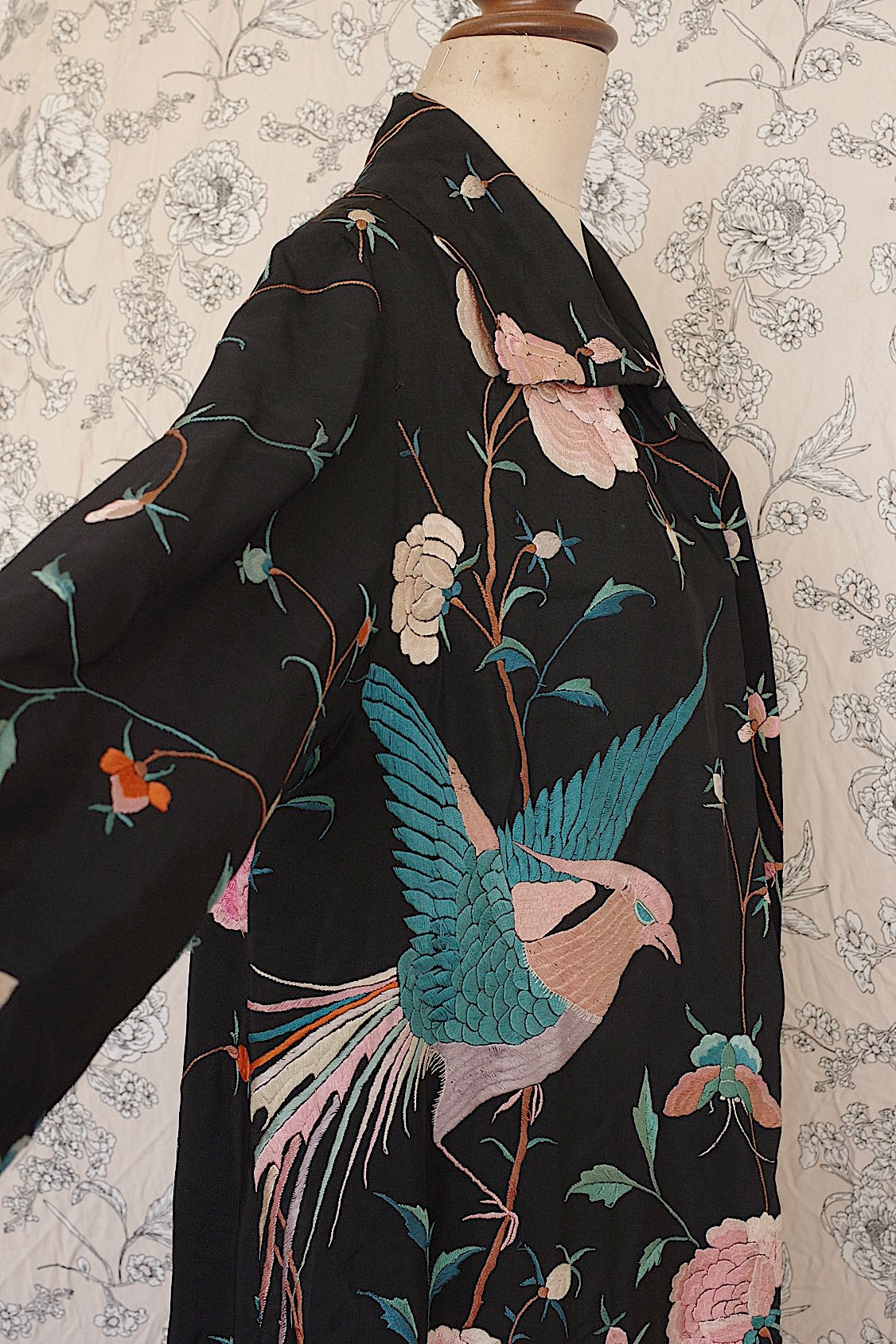 アンティークコート　vêtement antique　刺繍　シノワズリー