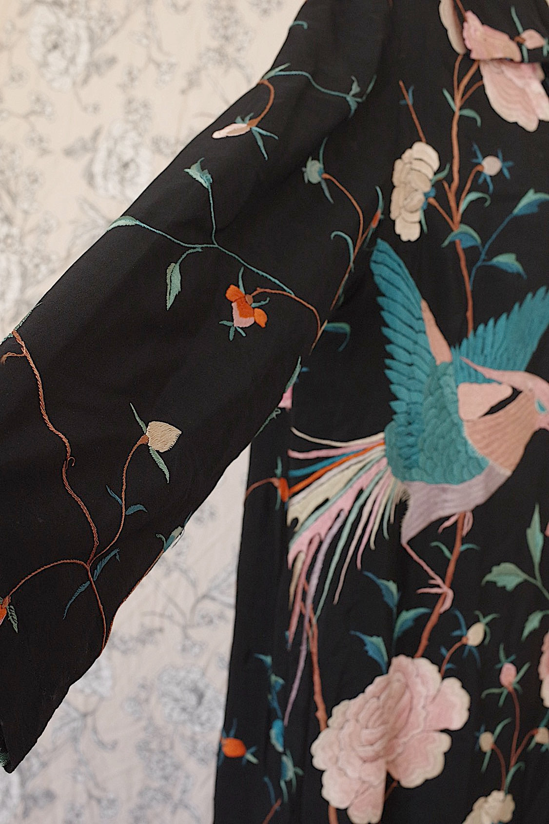 アンティークコート　vêtement antique　刺繍　シノワズリー