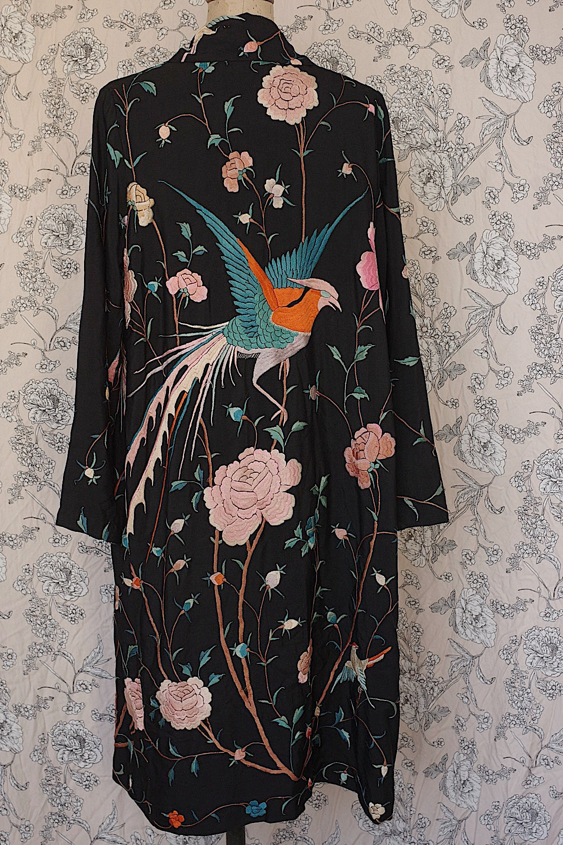 アンティークコート　vêtement antique　刺繍　シノワズリー