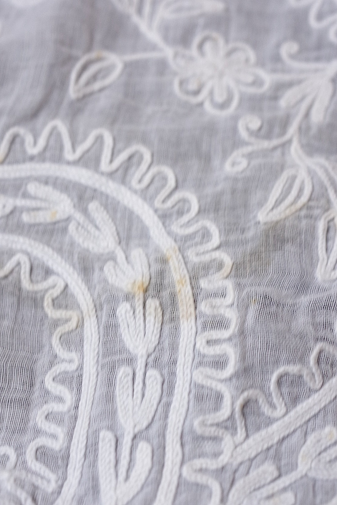 アンティークレース　linge de maison antique nappe 刺繍クロス