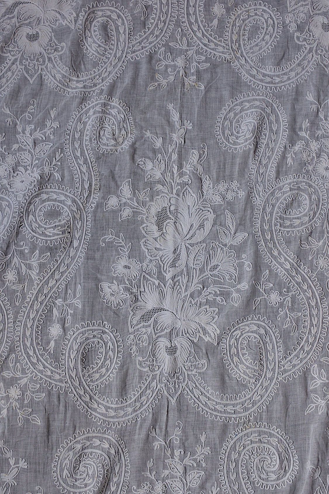 アンティークレース　linge de maison antique nappe 刺繍クロス