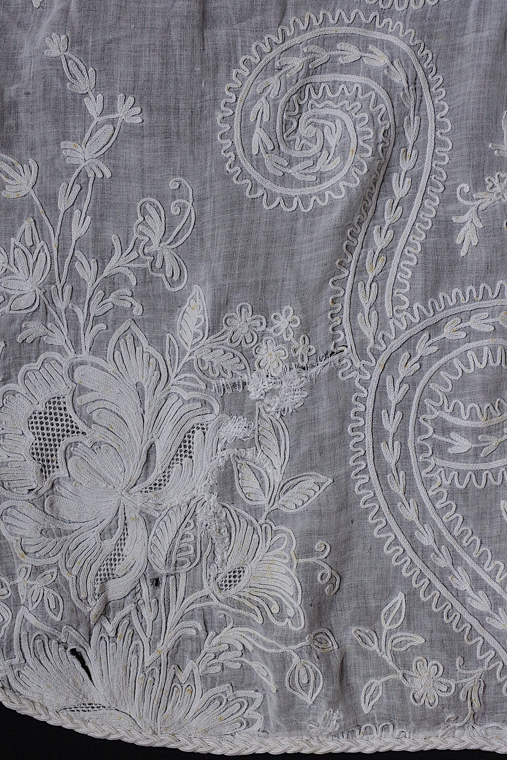 アンティークレース　linge de maison antique nappe 刺繍クロス