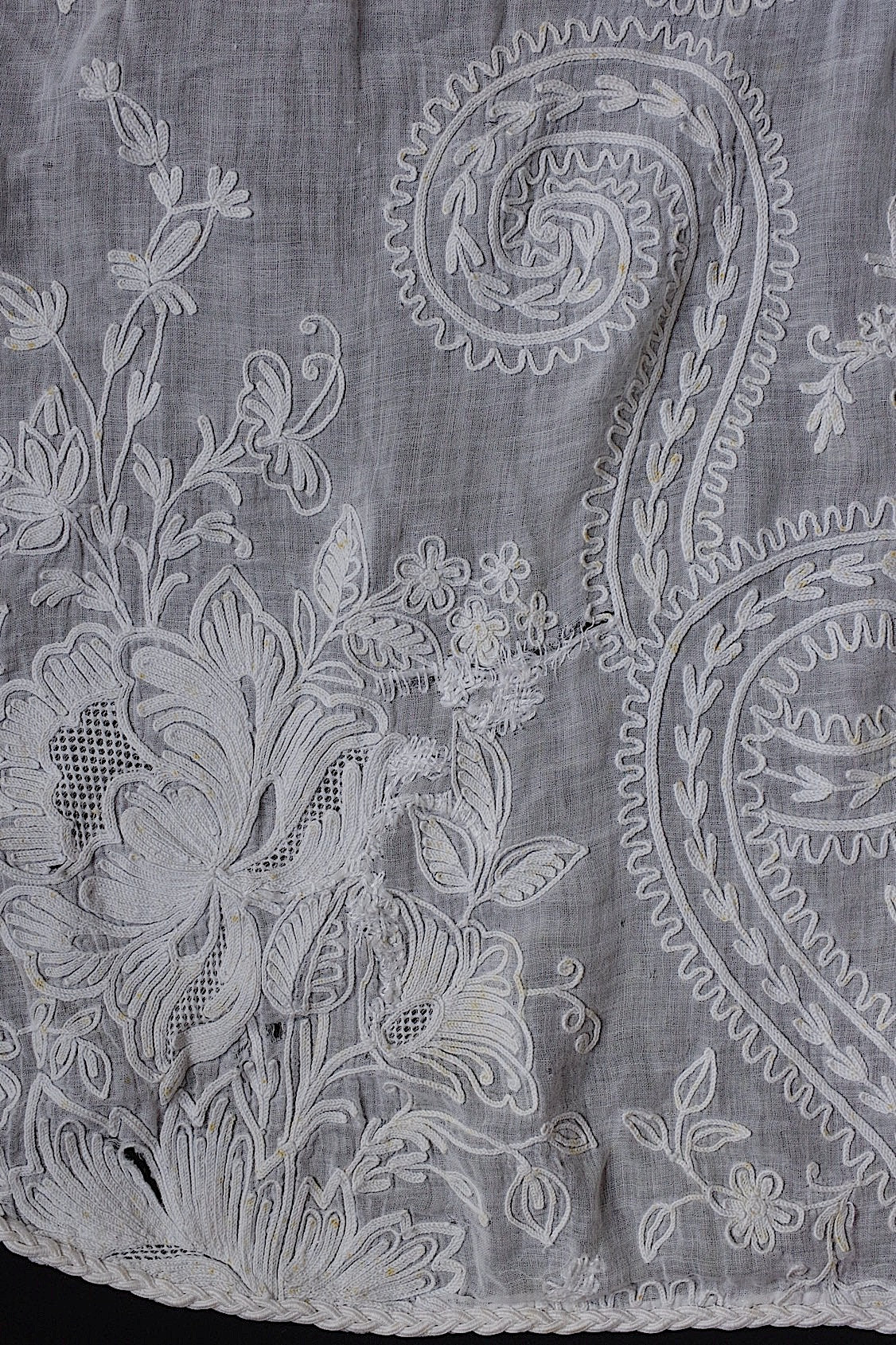 アンティークレース　linge de maison antique nappe 刺繍クロス