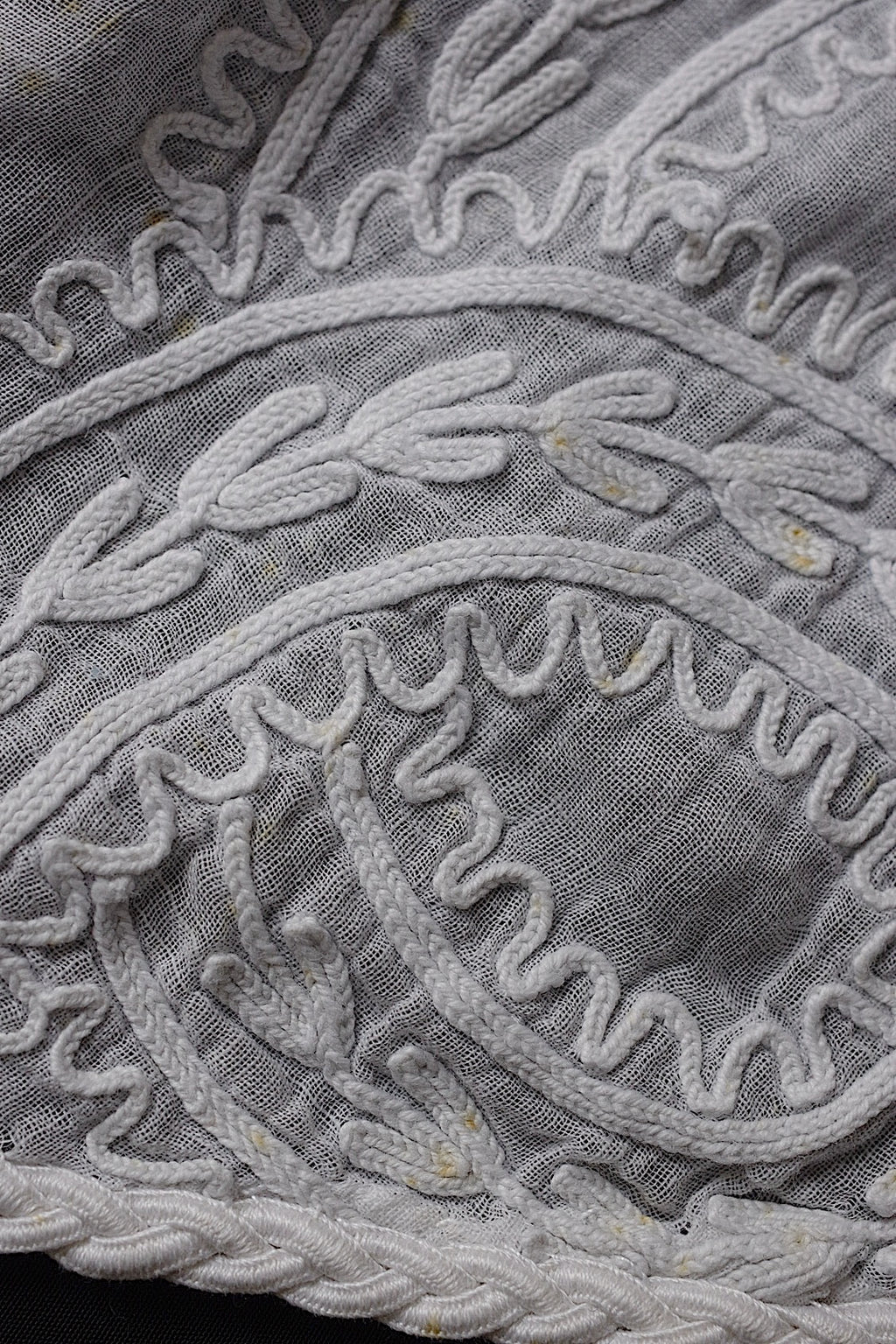 アンティークレース　linge de maison antique nappe 刺繍クロス