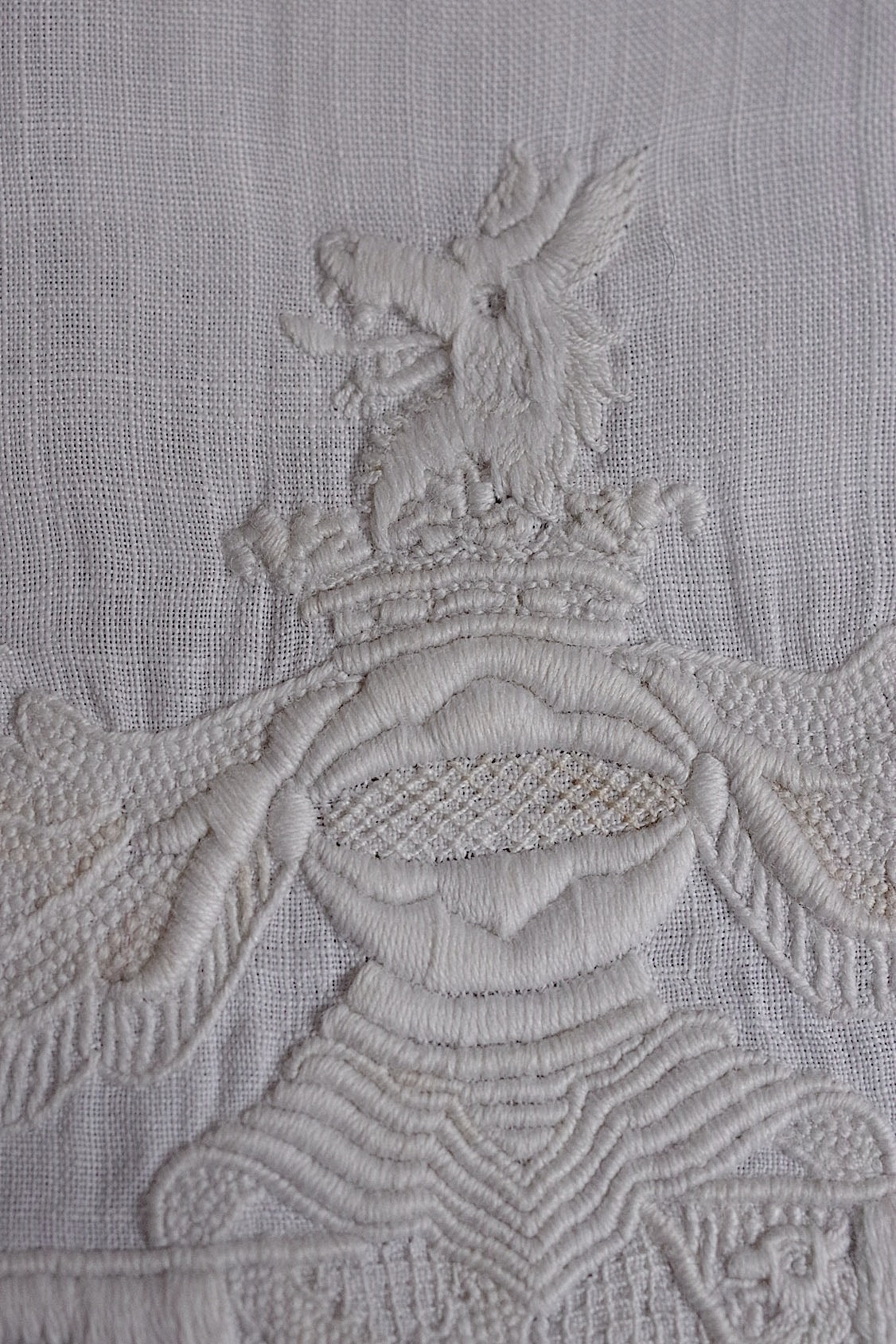 アンティークレース　linge de maison antique 枕カバー1