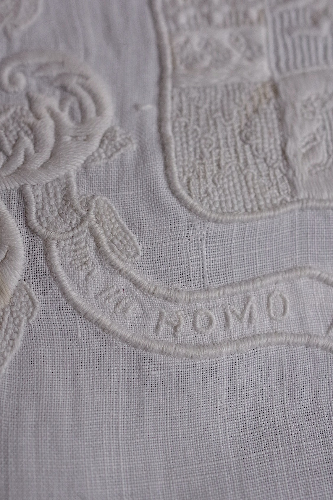 アンティークレース　linge de maison antique 枕カバー1