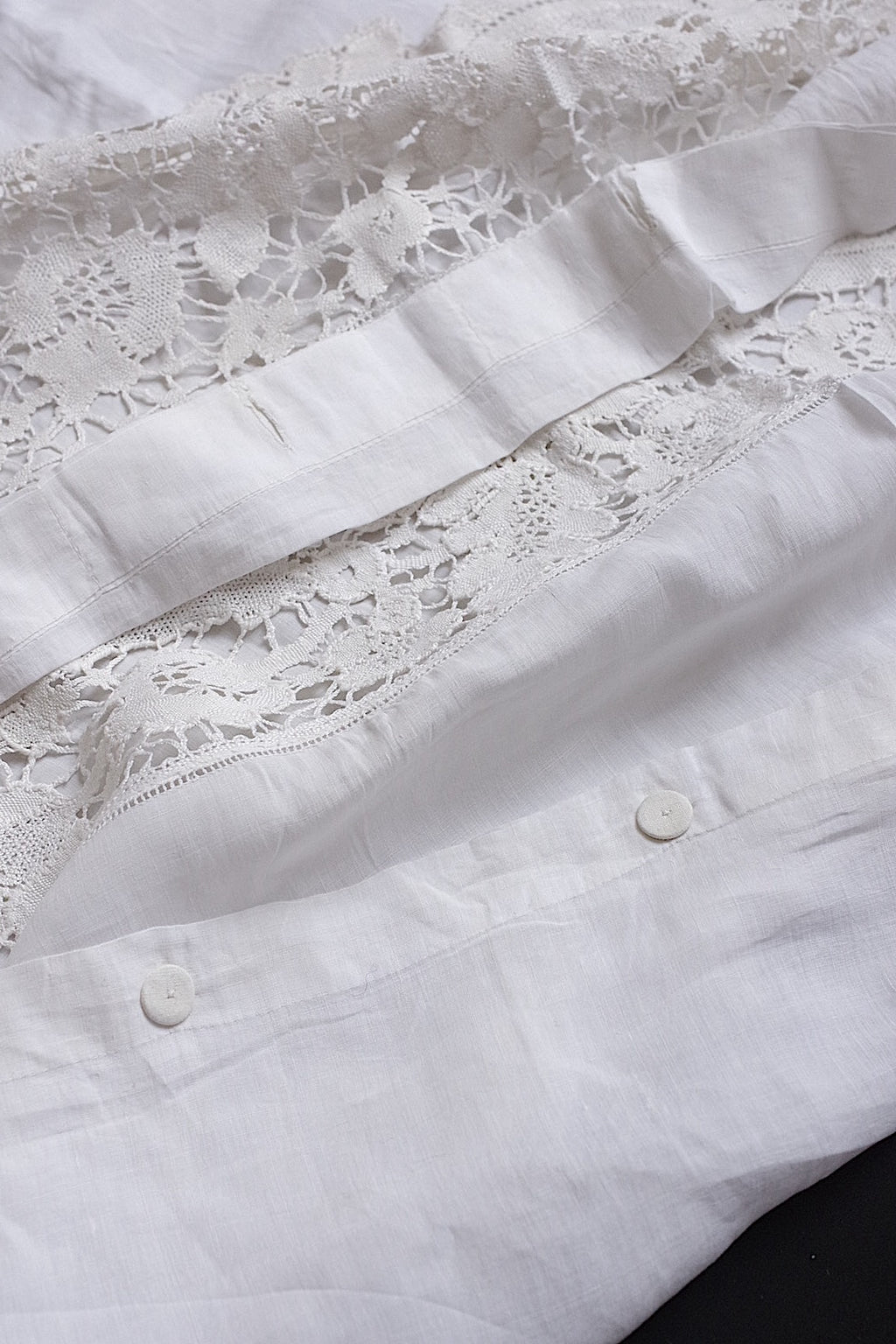 アンティークレース　linge de maison antique 枕カバー1