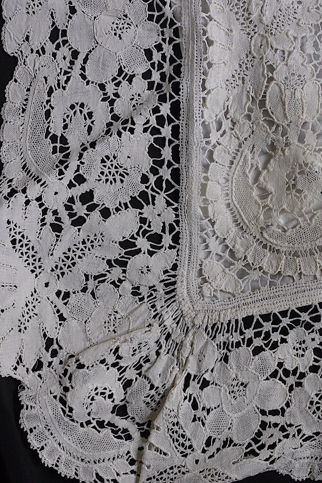 アンティークレース　linge de maison antique 枕カバー1