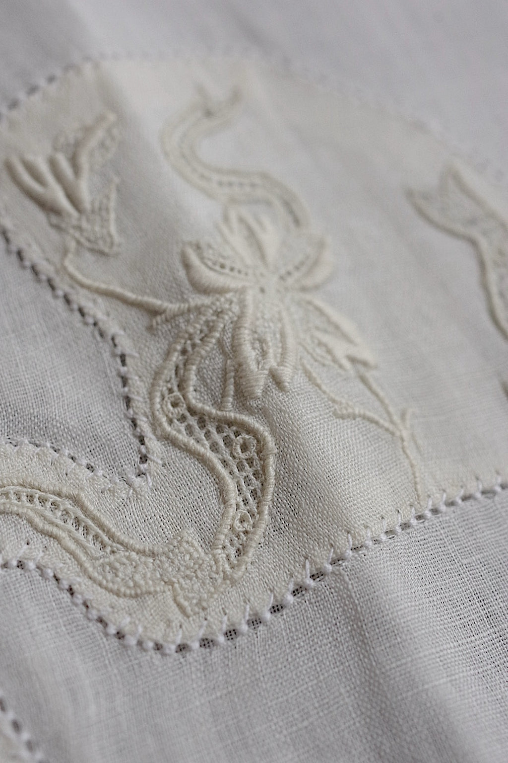 アンティークレース　linge de maison antique 枕カバー2