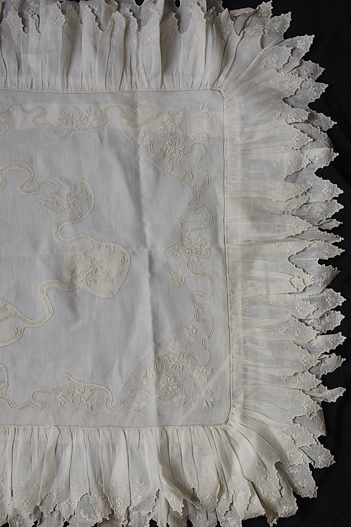 アンティークレース　linge de maison antique 枕カバー2