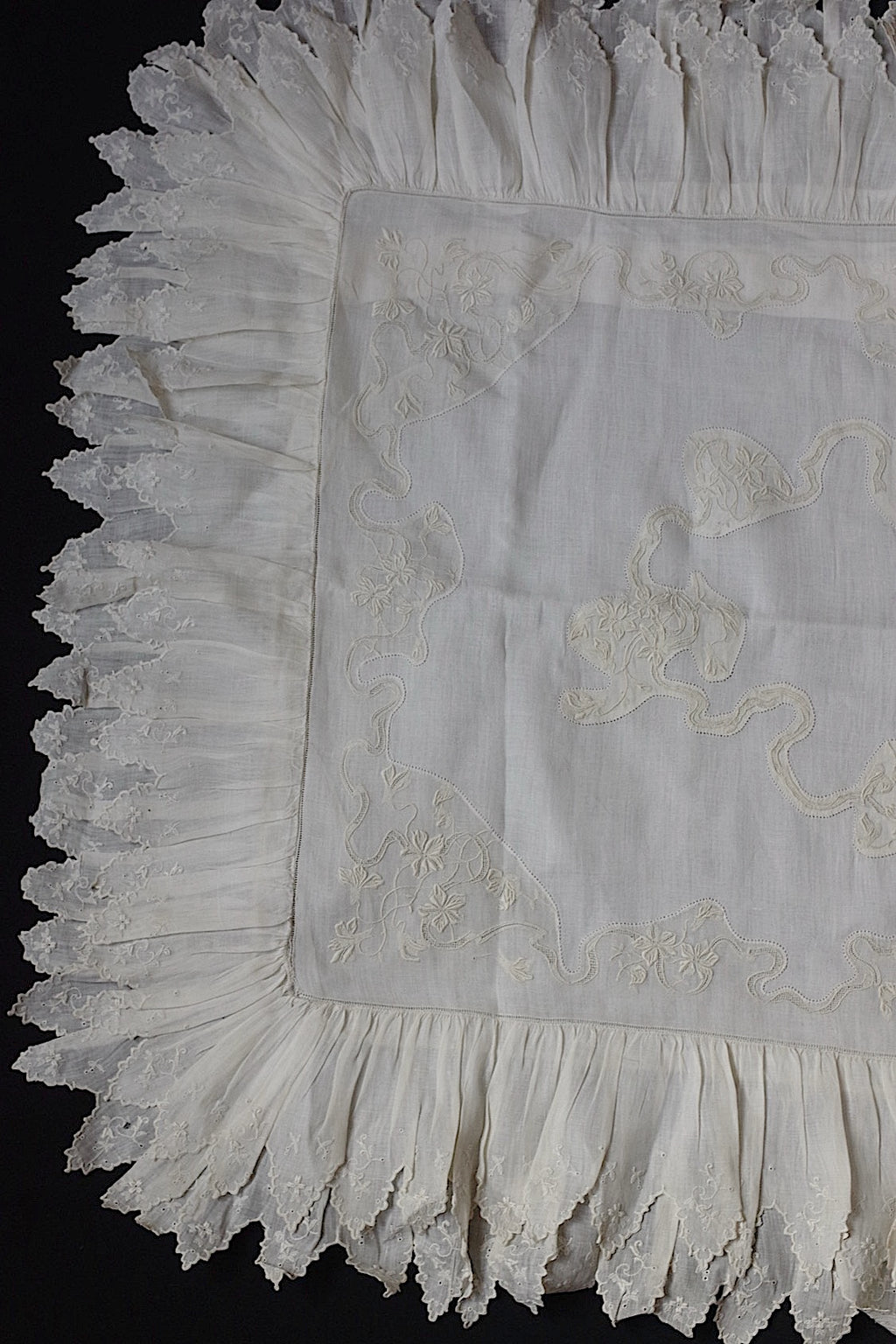 アンティークレース　linge de maison antique 枕カバー2