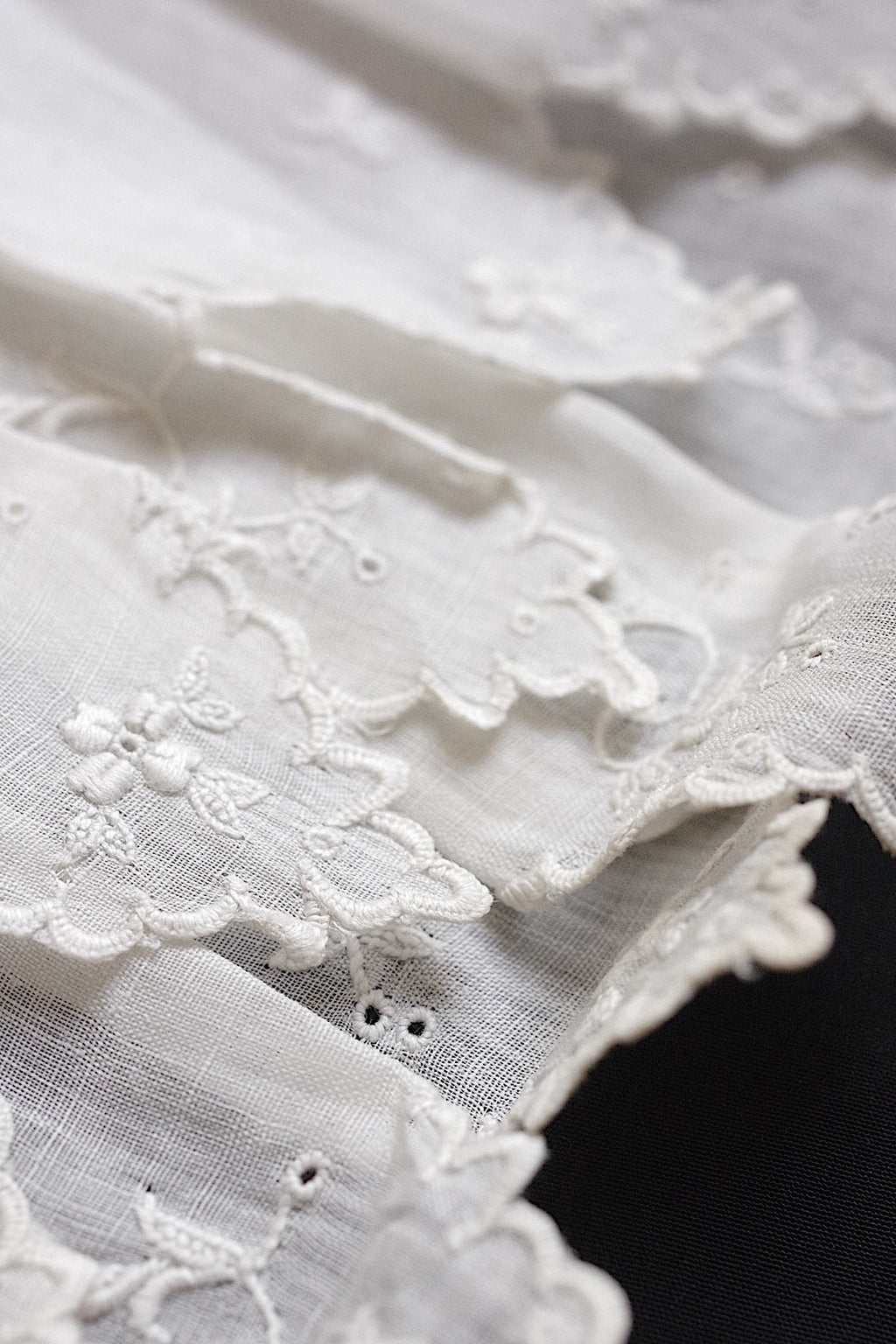 アンティークレース　linge de maison antique 枕カバー2