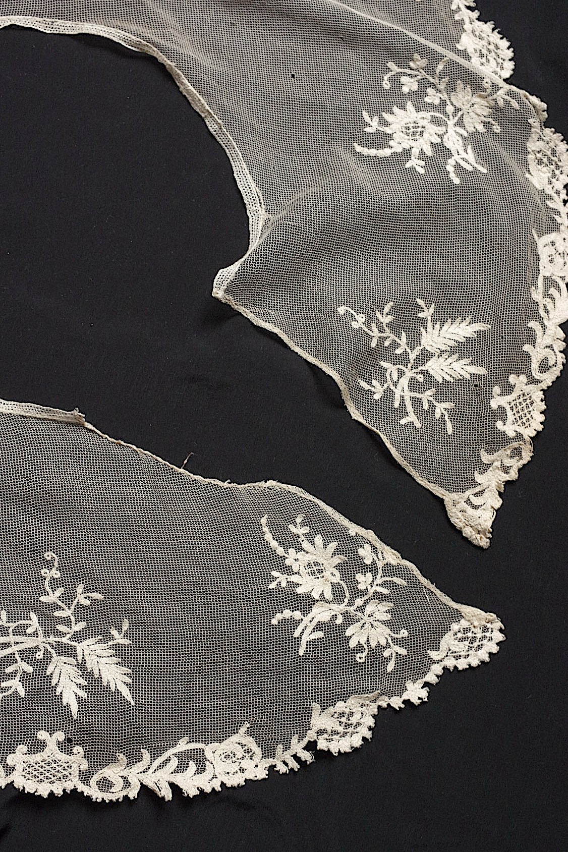 アンティークレース　dentelle ancinne　チュール襟