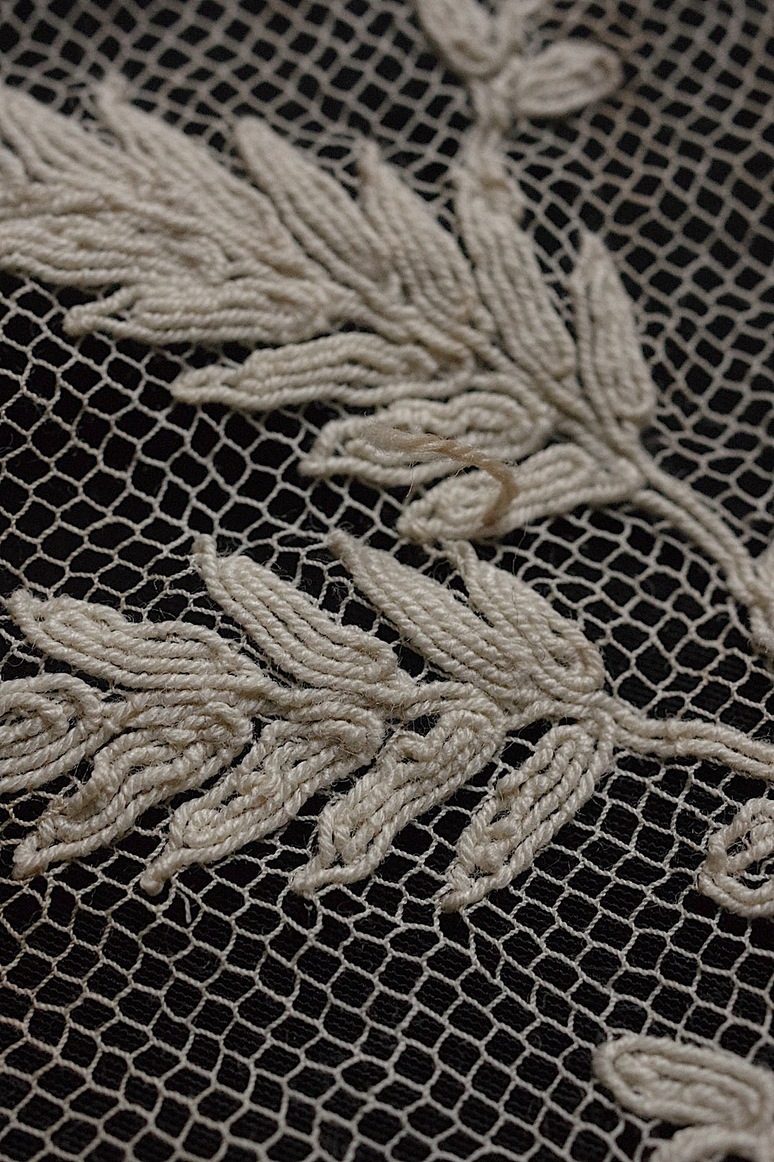 アンティークレース　dentelle ancinne　チュール襟