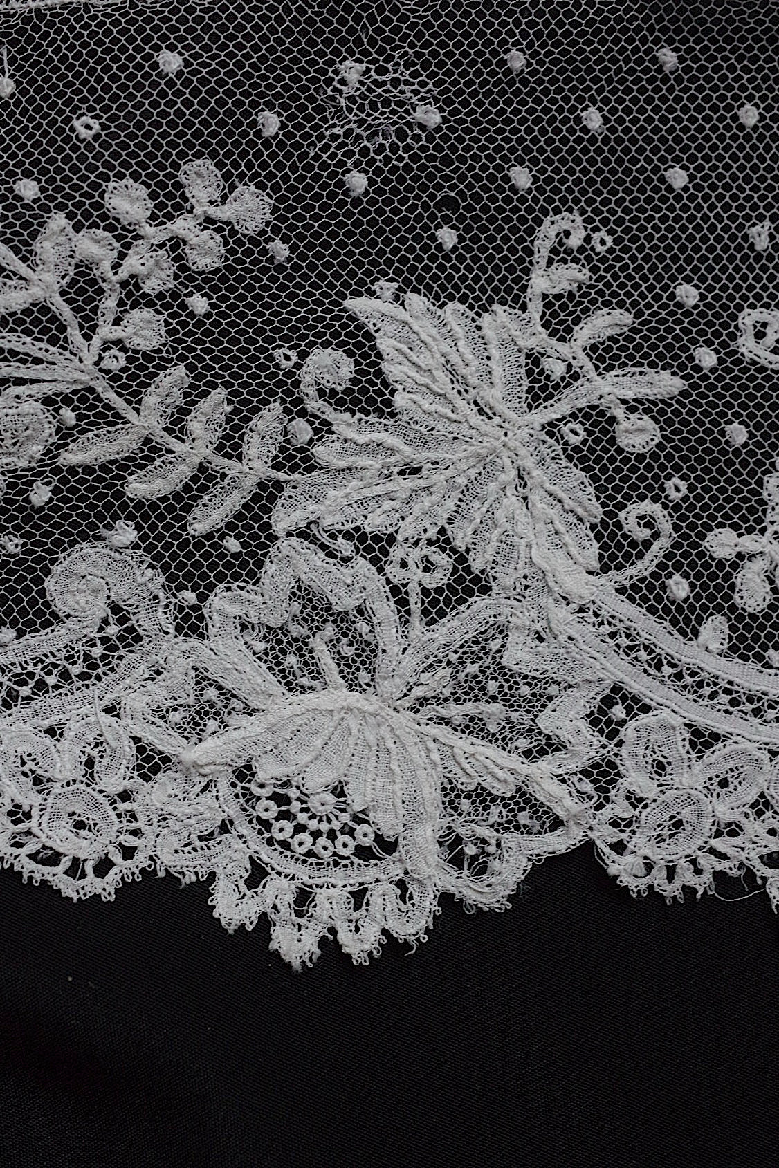 アンティークレース　dentelle ancinne　アプリカッションアングレテール