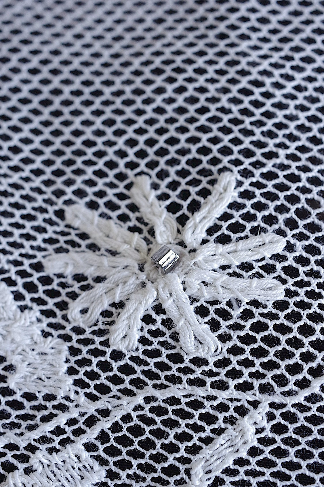 アンティークレース　dentelle ancinne　チュールハギレ