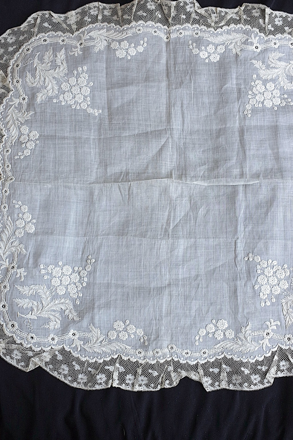 アンティークハンカチ　mouchoir ancin　