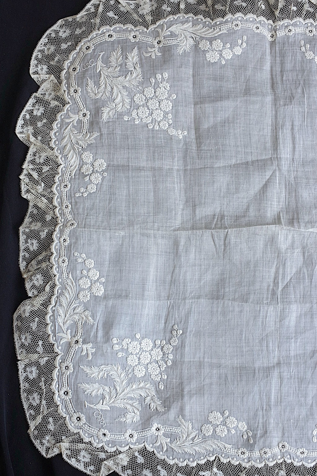 アンティークハンカチ　mouchoir ancin　