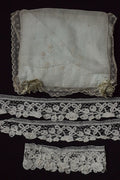アンティークレース　dentelle ancienne　クッション　レースハギレ