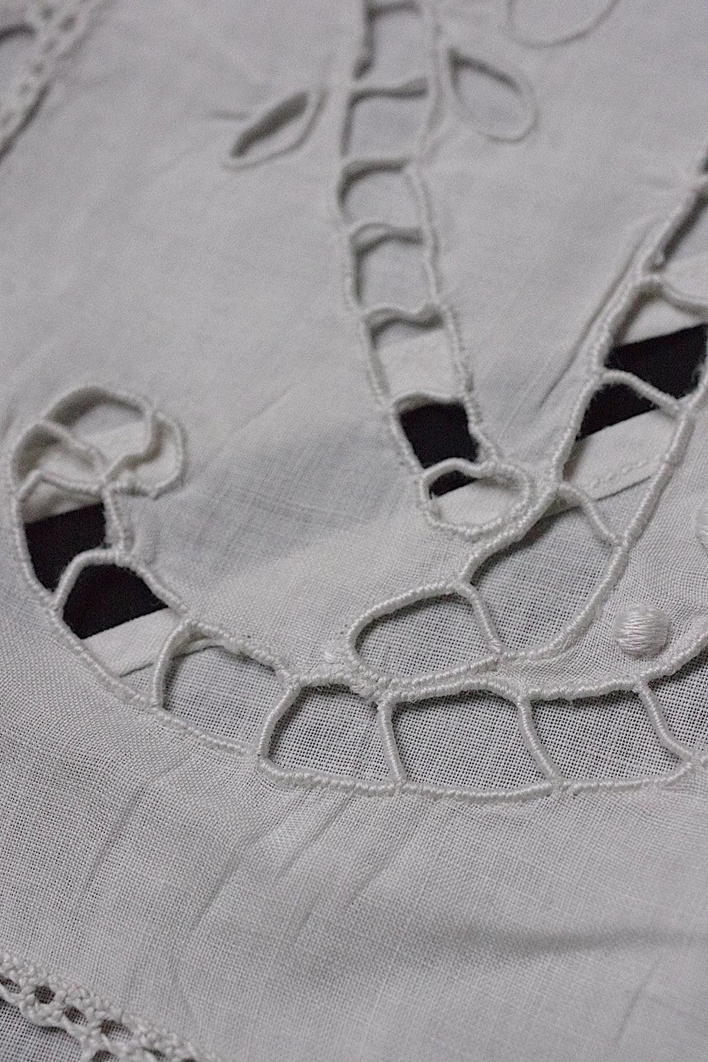 アンティークレース　dentelle ancienne　クッションカバー