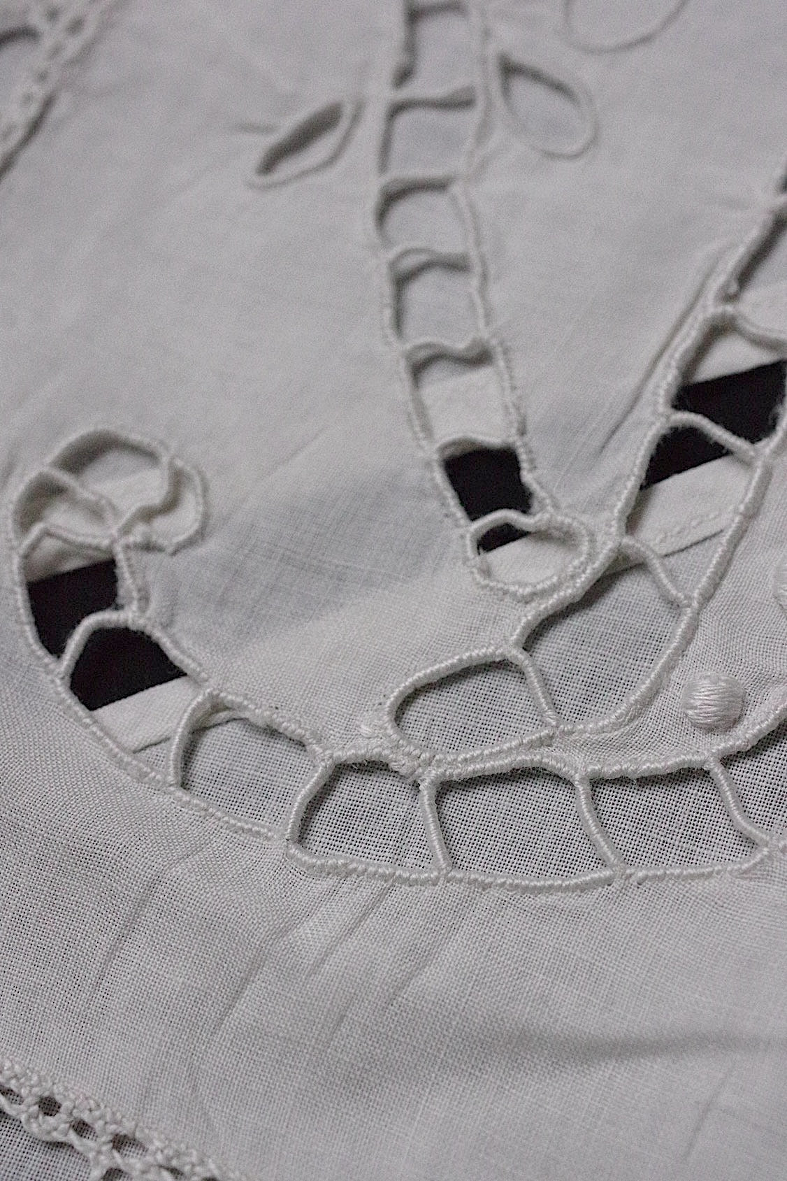 アンティークレース　dentelle ancienne　クッションカバー