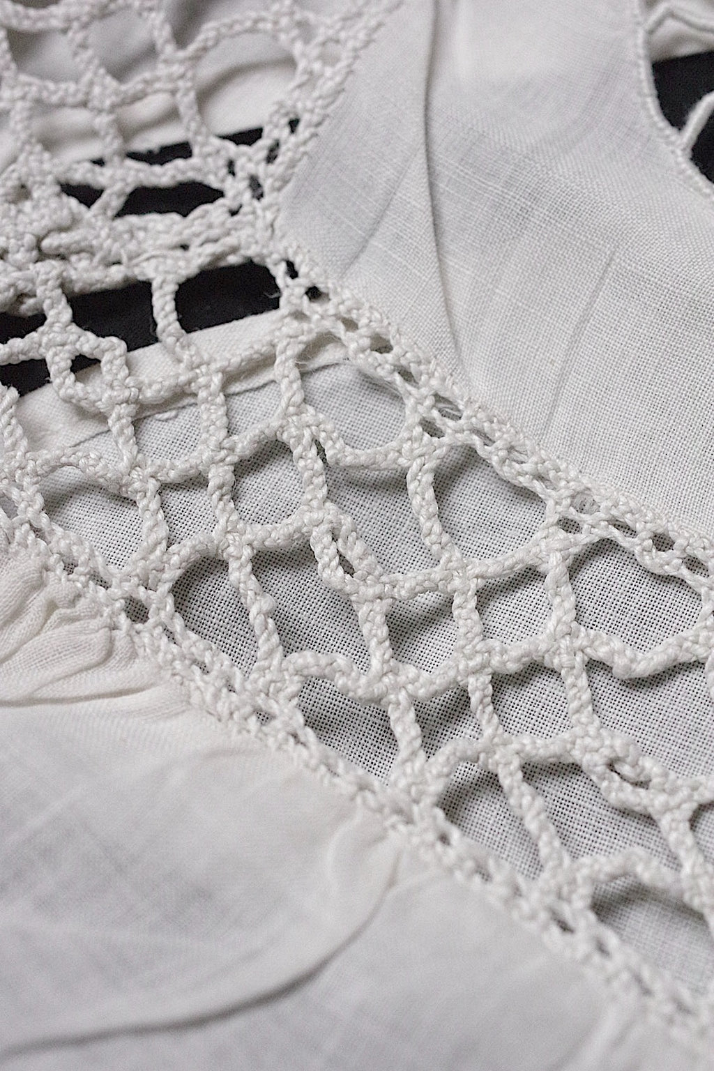 アンティークレース　dentelle ancienne　クッションカバー