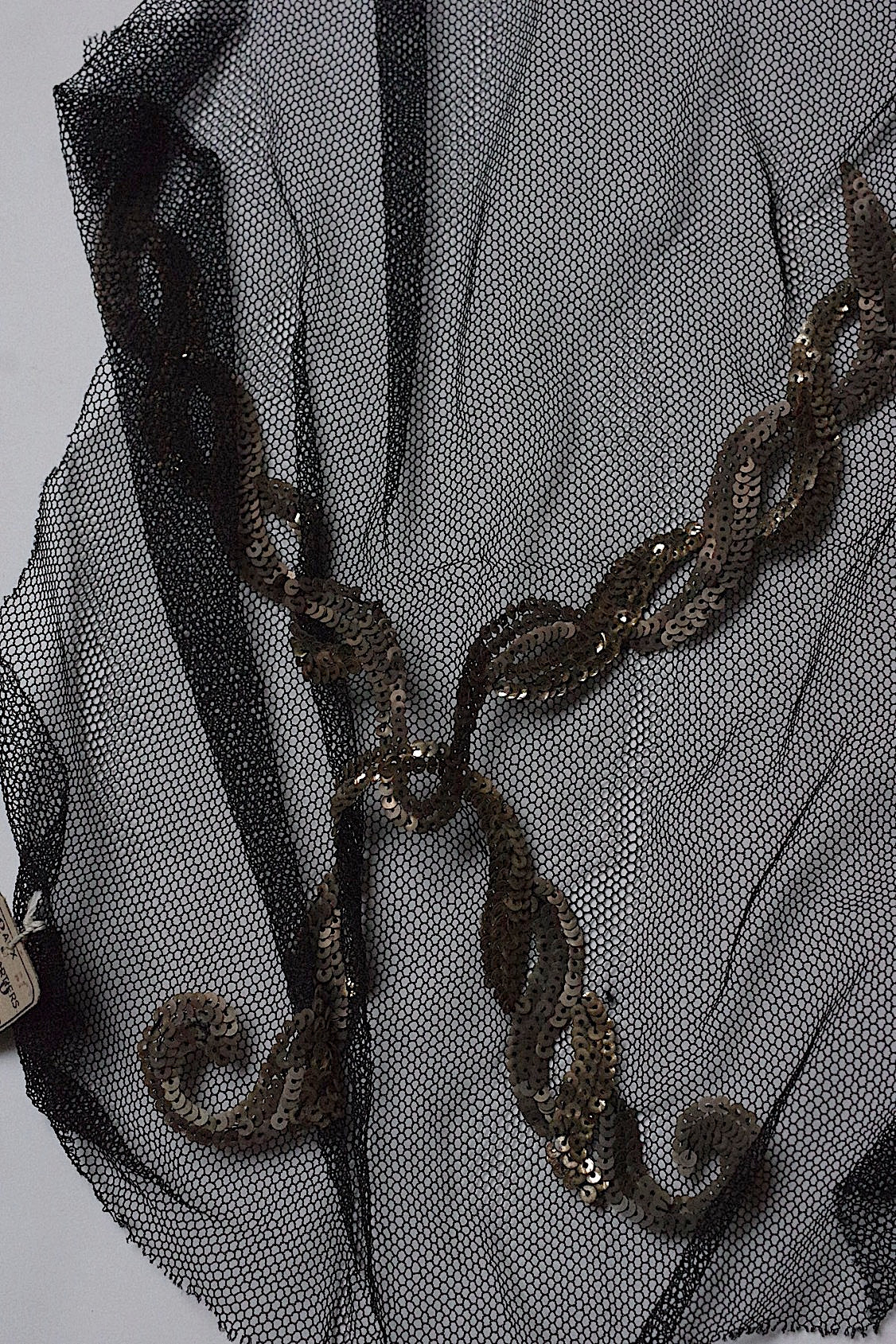 アンティークレース　dentelle ancienne　くろチュールモチーフ５枚