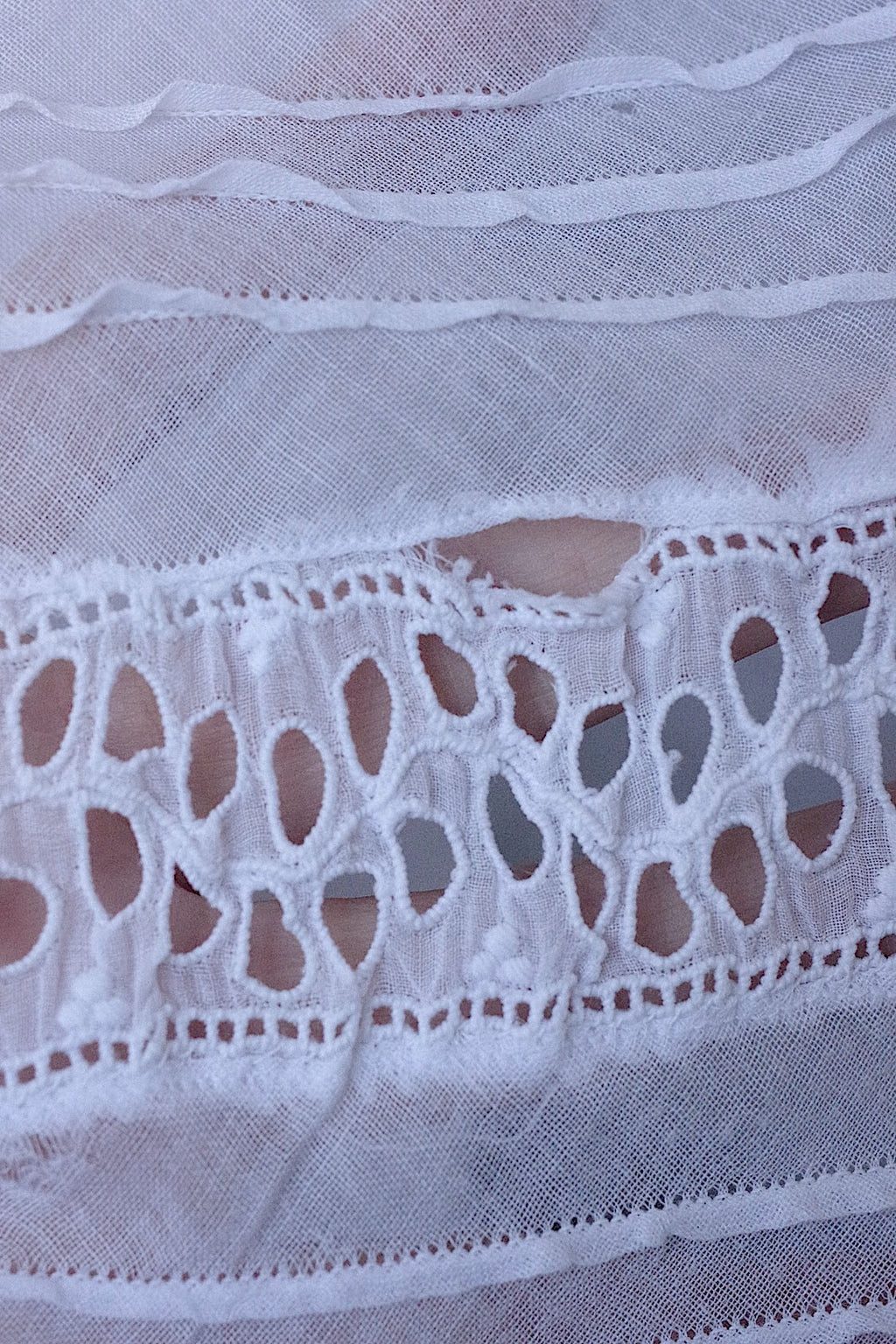 アンティークレーススカート　vêtement antique 素材用スカート