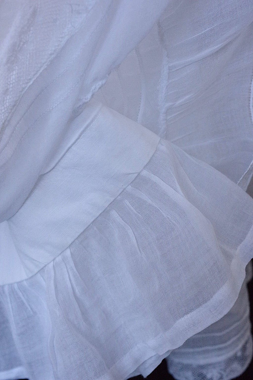 アンティークレーススカート　vêtement antique 素材用スカート