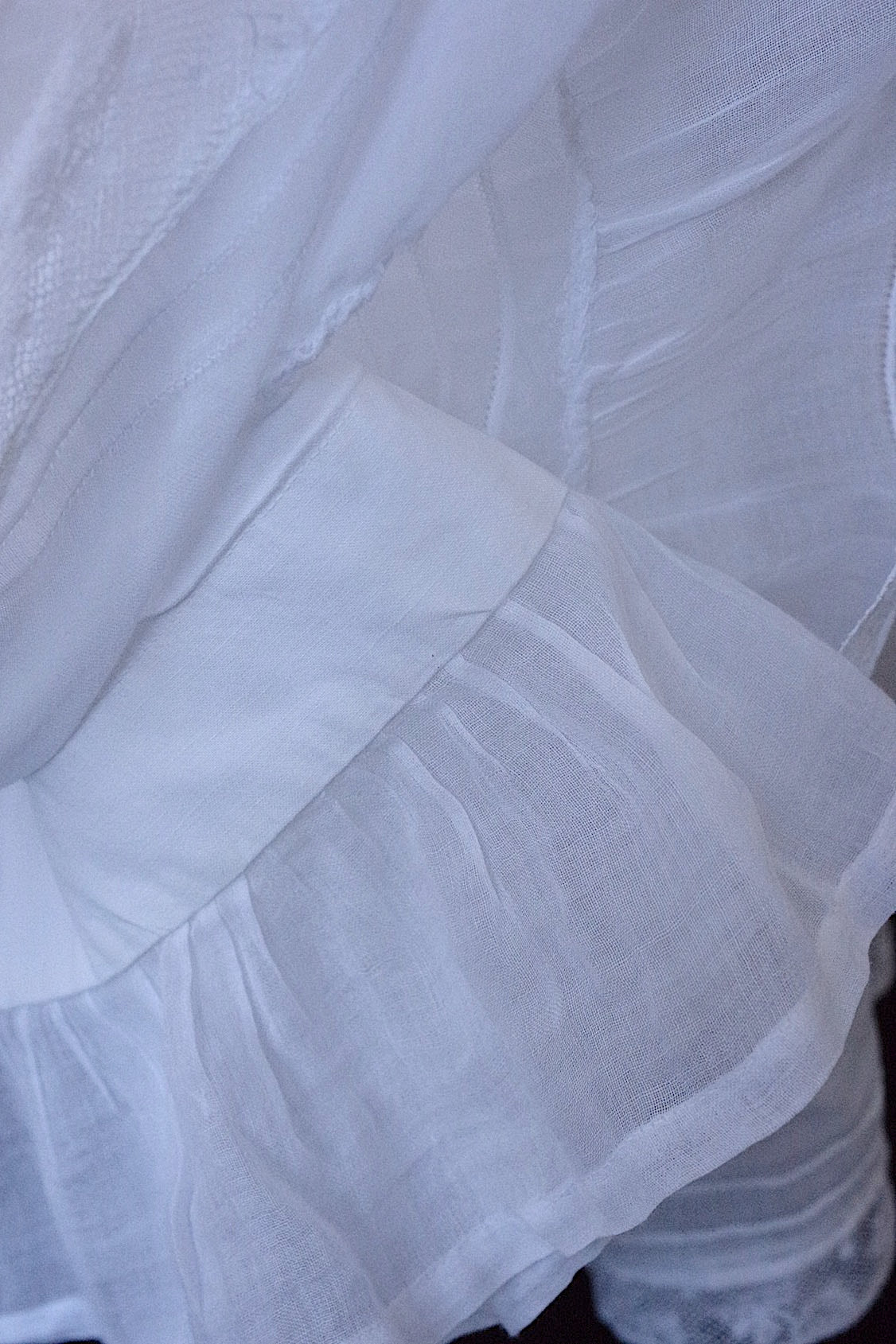 アンティークレーススカート　vêtement antique 素材用スカート