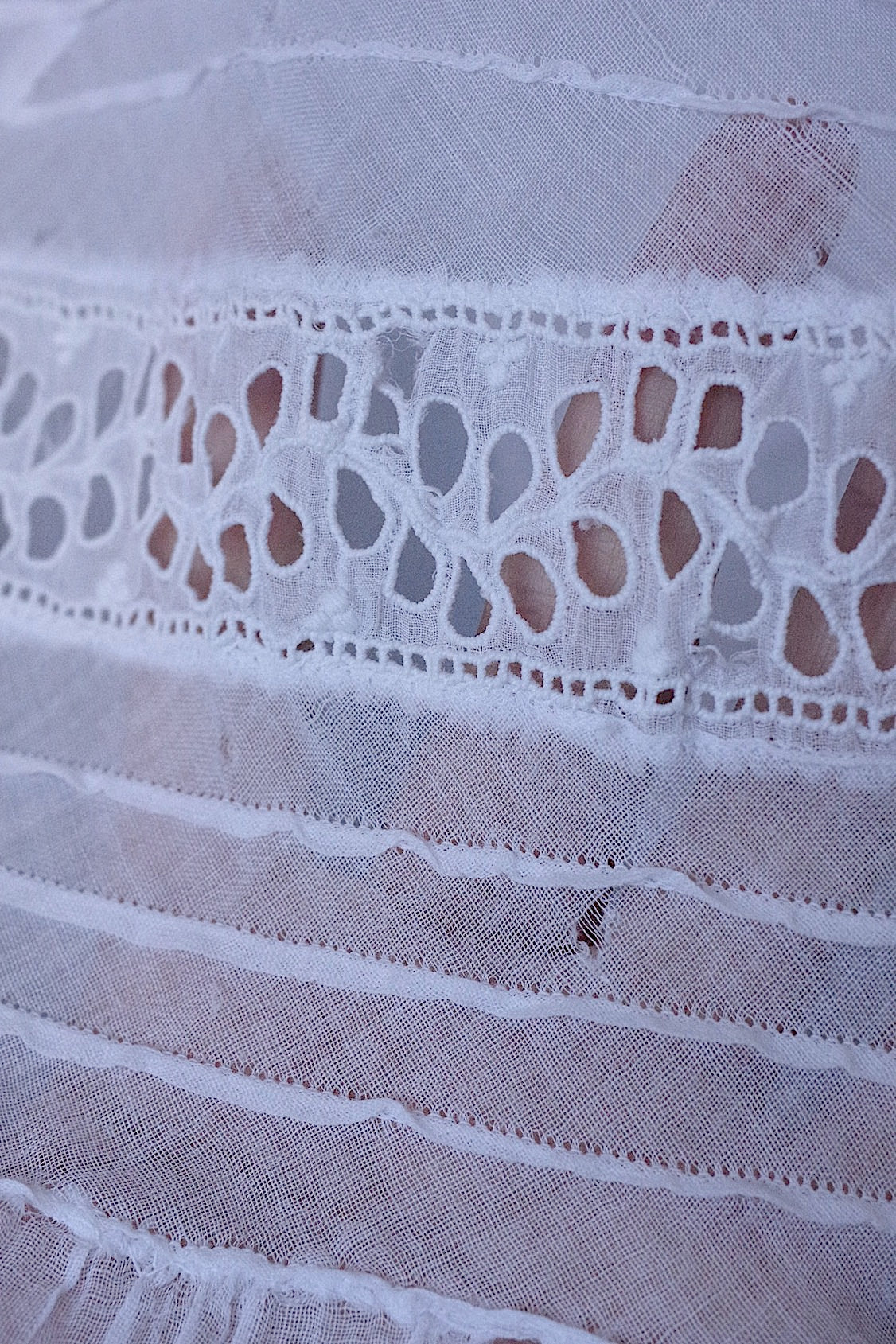 アンティークレーススカート　vêtement antique 素材用スカート