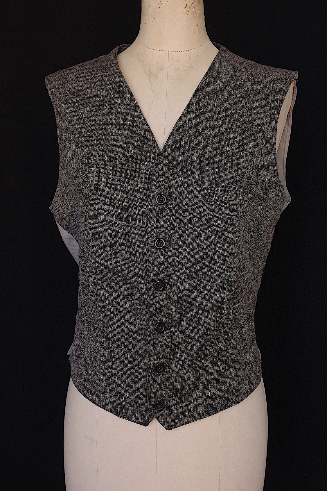 アンティークメンズ服　vêtement antique men's ジレ1