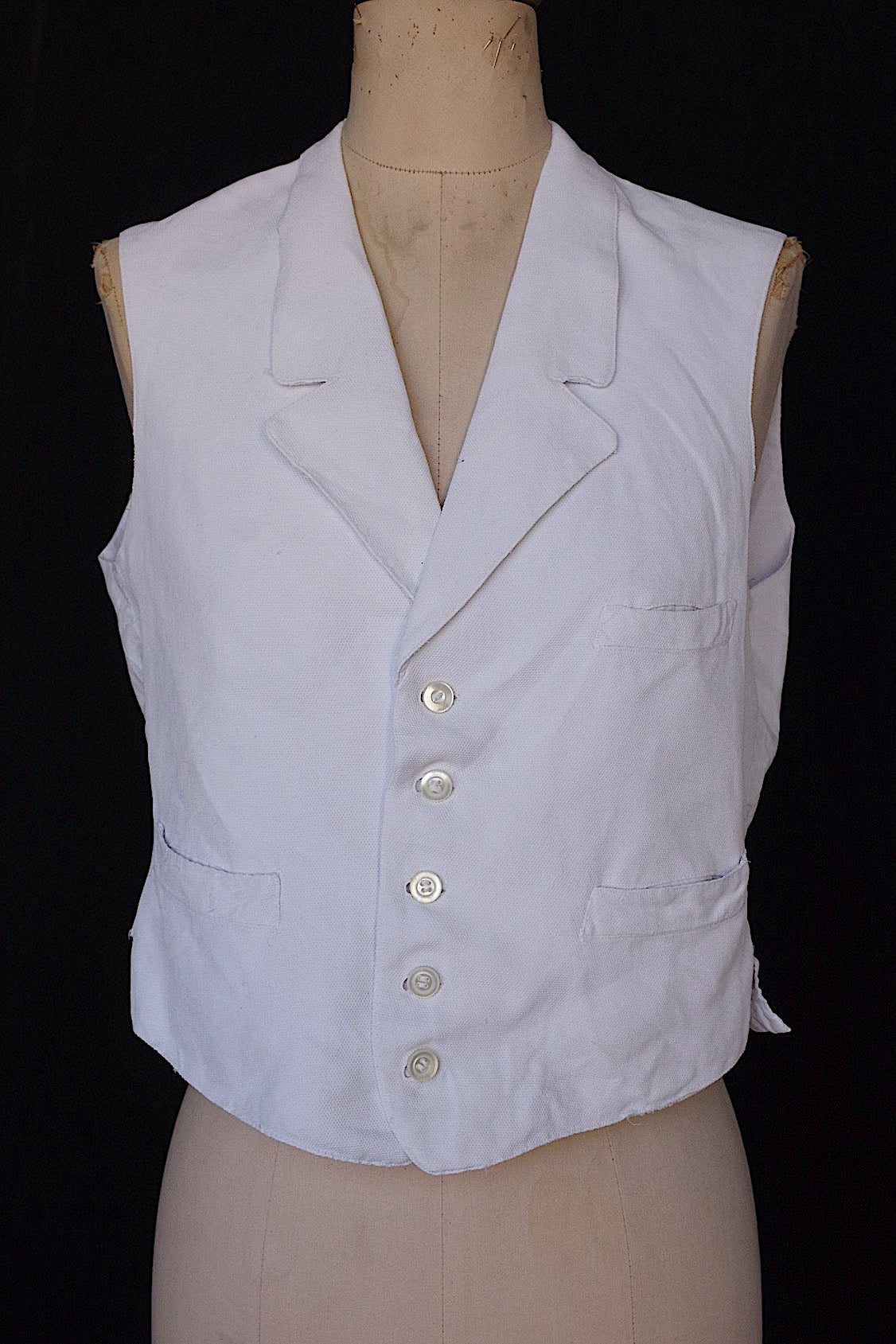 アンティークメンズ服　vêtement antique men's ジレ3