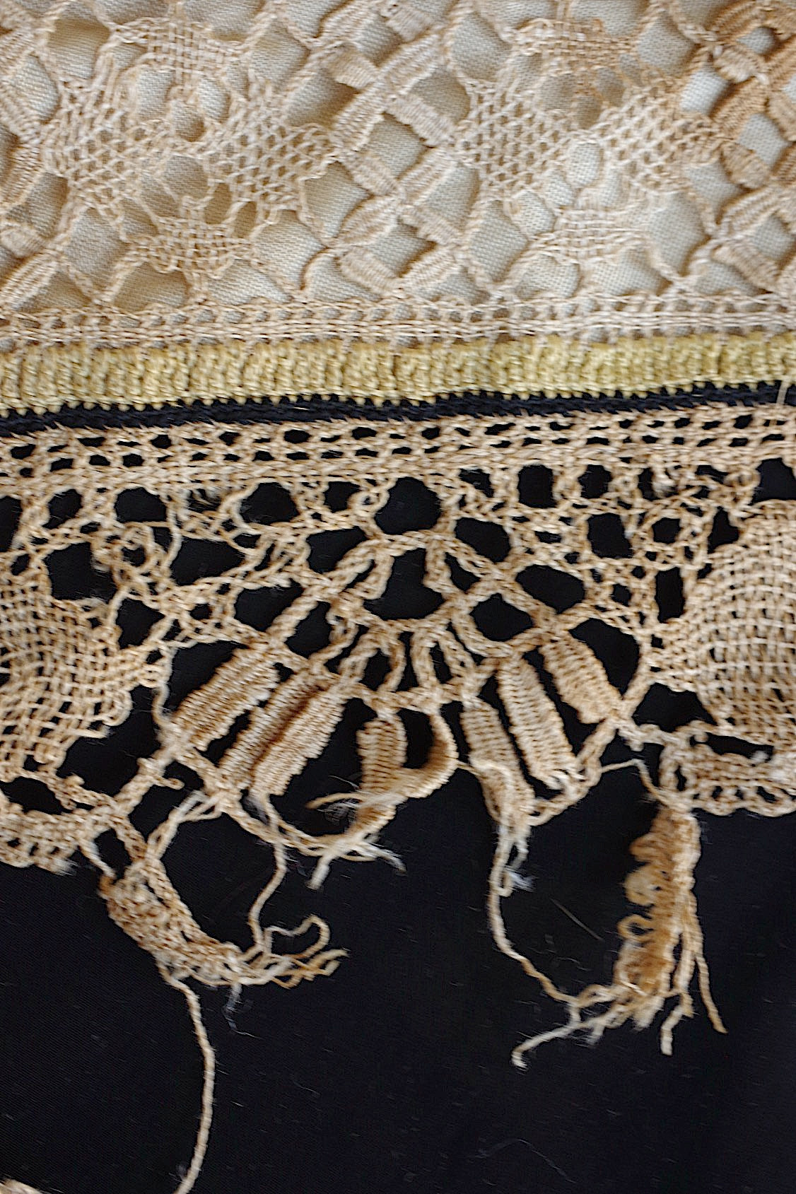 Tissu ancien à nappe antique