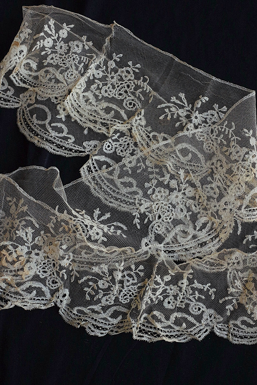 Dentelle ancienne dentelle ancienne 145cm