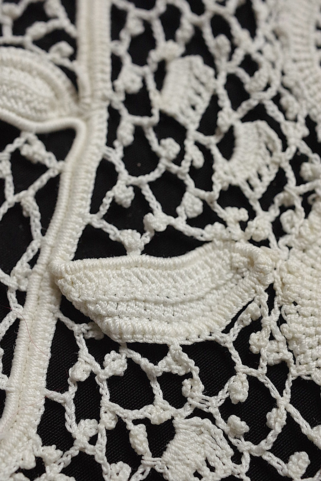 Collier dentelle ancienne dentelle ancienne crochet