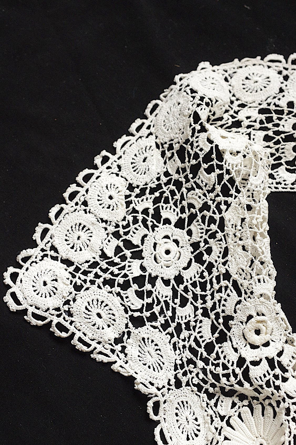 Collier dentelle ancienne dentelle ancienne crochet