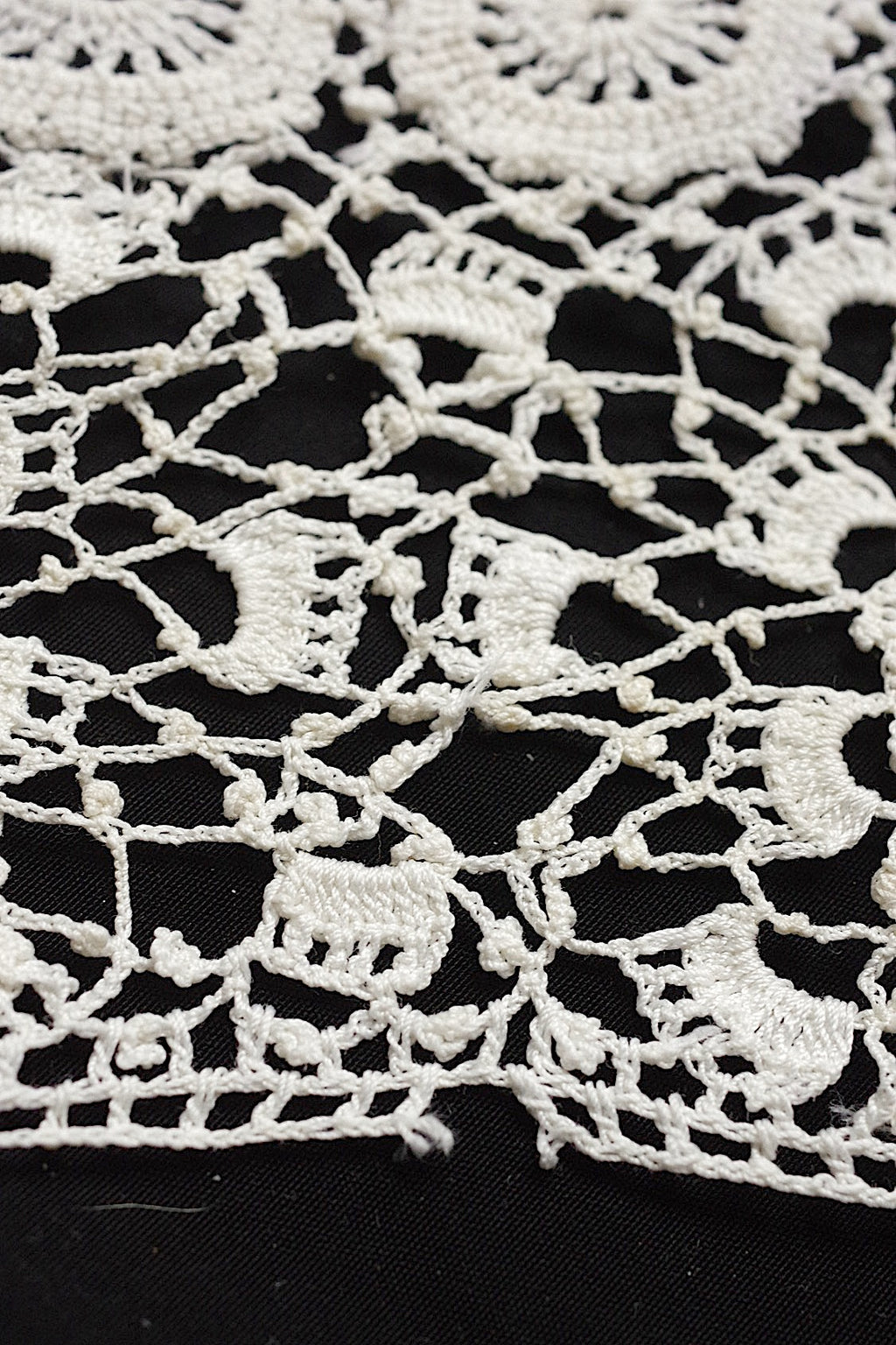 Collier dentelle ancienne dentelle ancienne crochet