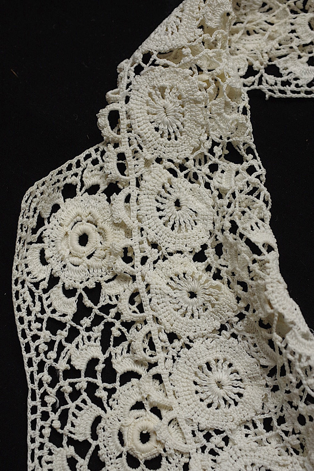 Collier dentelle ancienne dentelle ancienne crochet