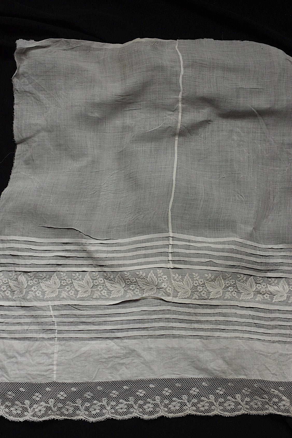 Dentelle ancienne, dentelle ancienne, chutes, broderie