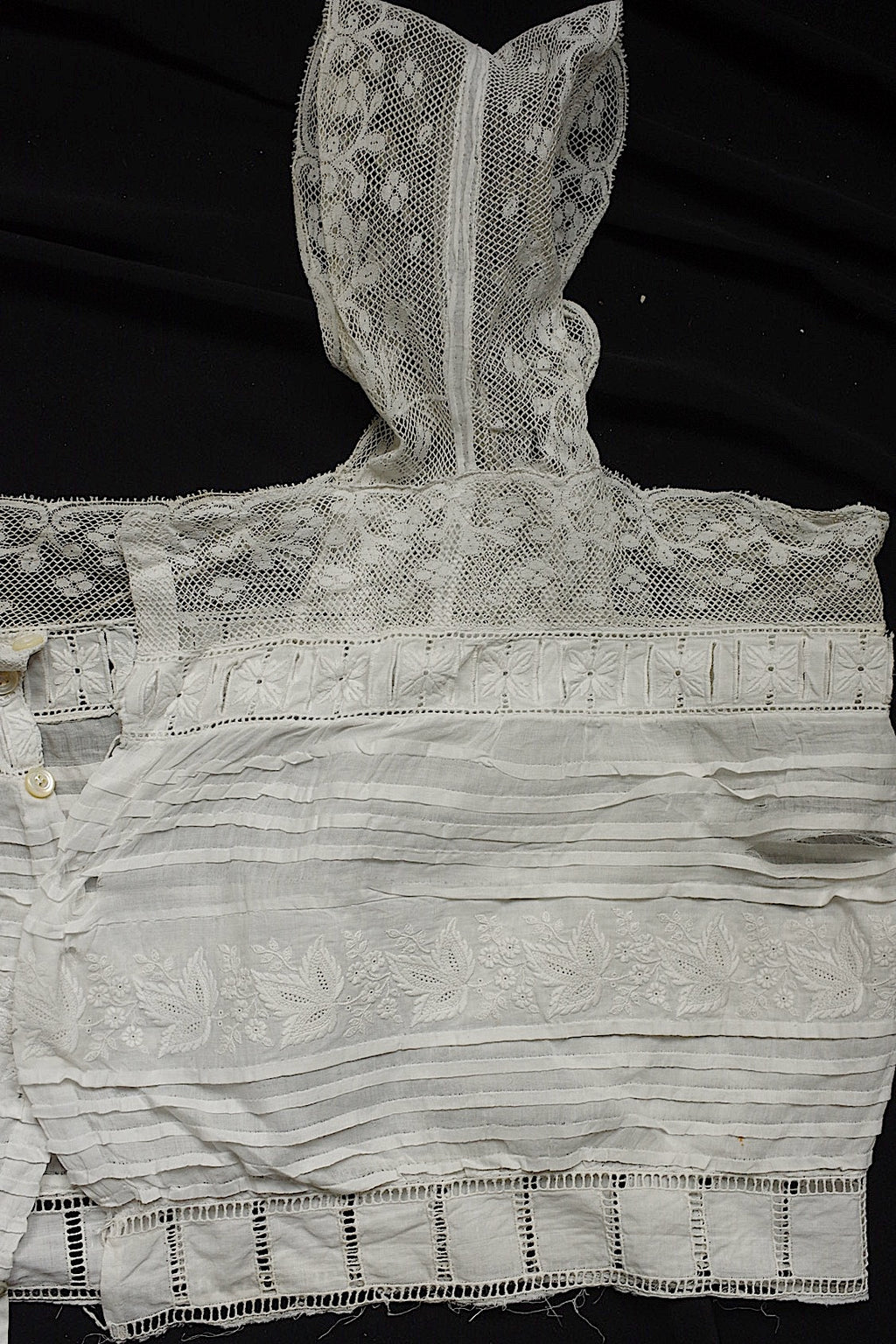 Dentelle ancienne, dentelle ancienne, chutes, broderie