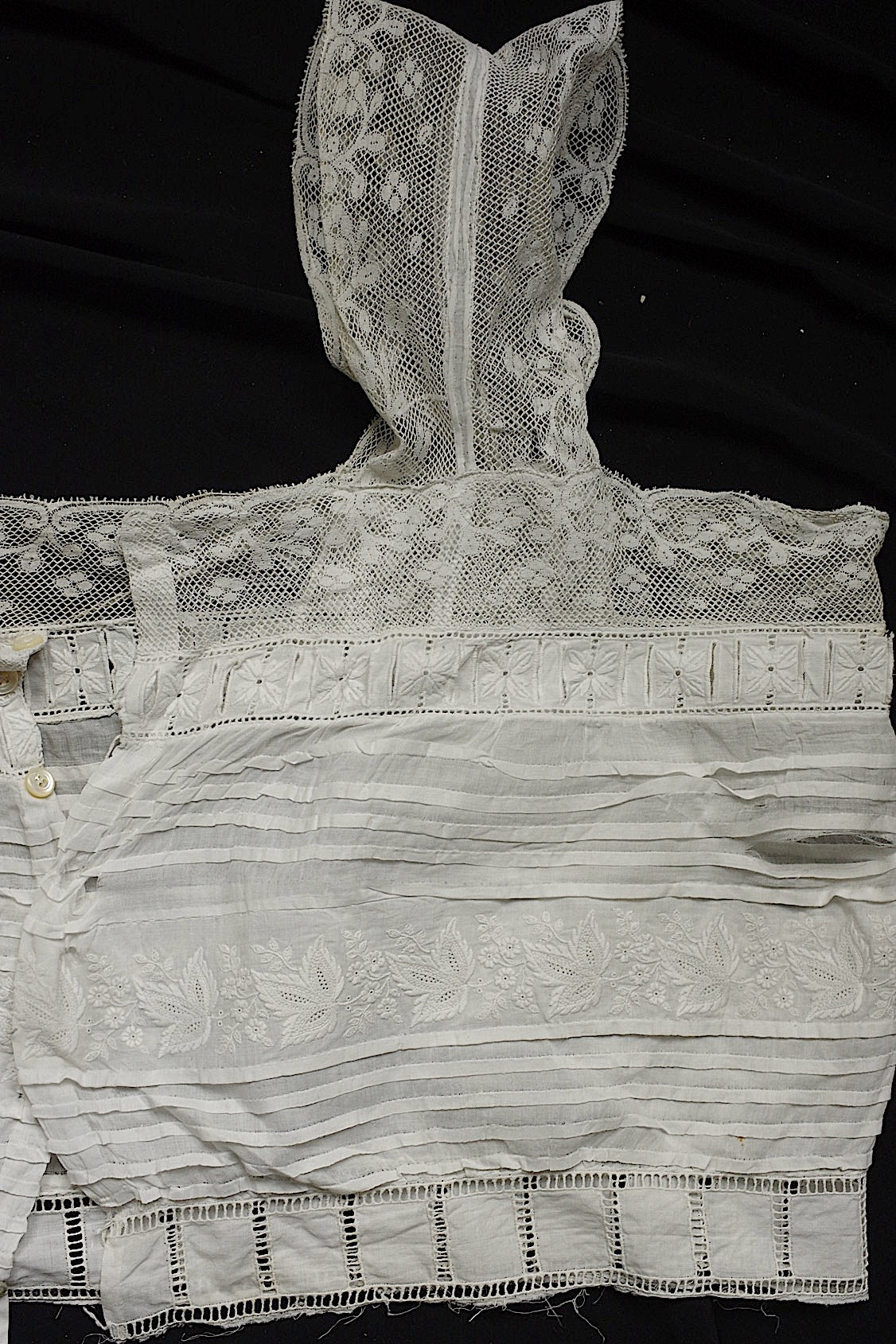 Dentelle ancienne, dentelle ancienne, chutes, broderie