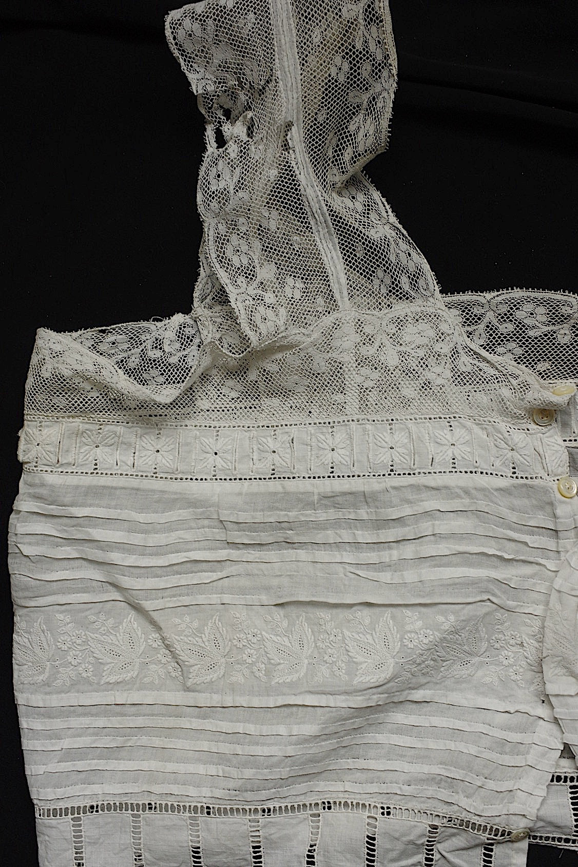 Dentelle ancienne, dentelle ancienne, chutes, broderie