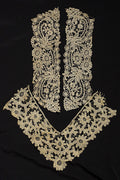 Boutons de manchette anciens dentelle ancienne duchesse + chutes