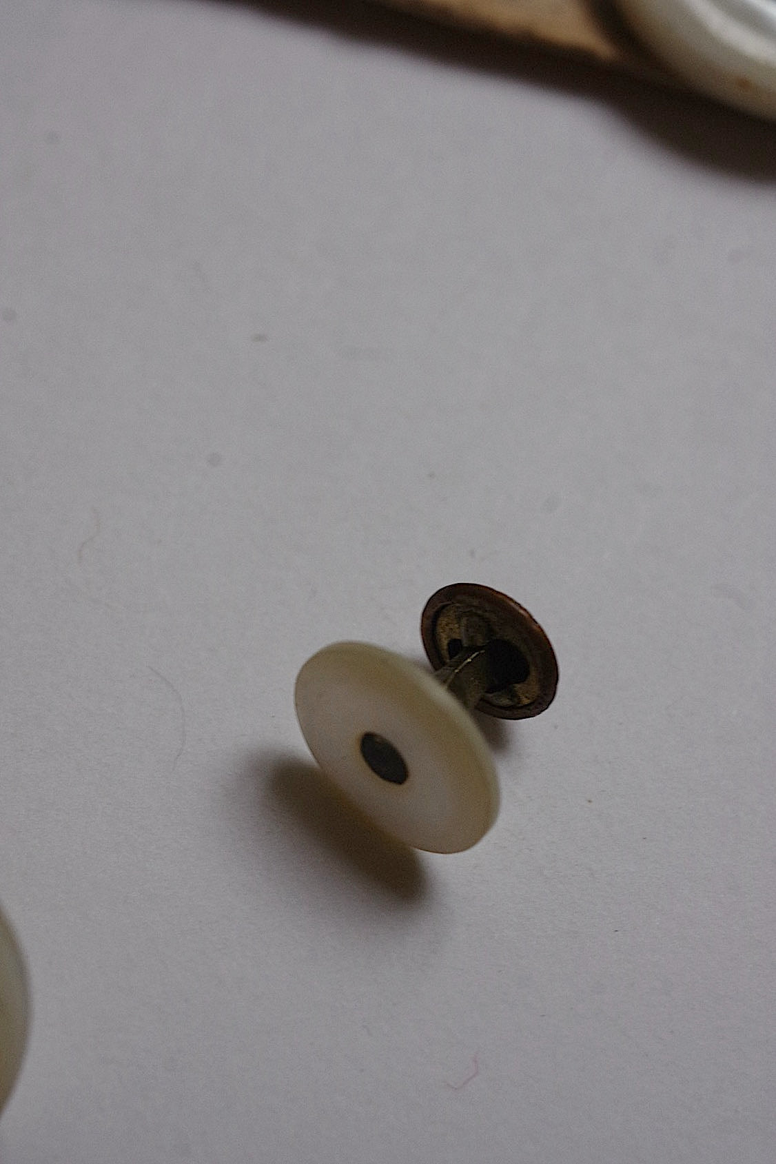 Lot de 2 boutons anciens, boutons de poing anciens