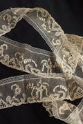 Dentelle ancienne ancienne Alençon 120cm