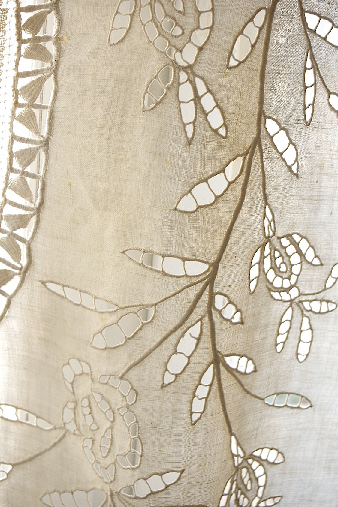 アンティークカーテン　rideau antique リネン