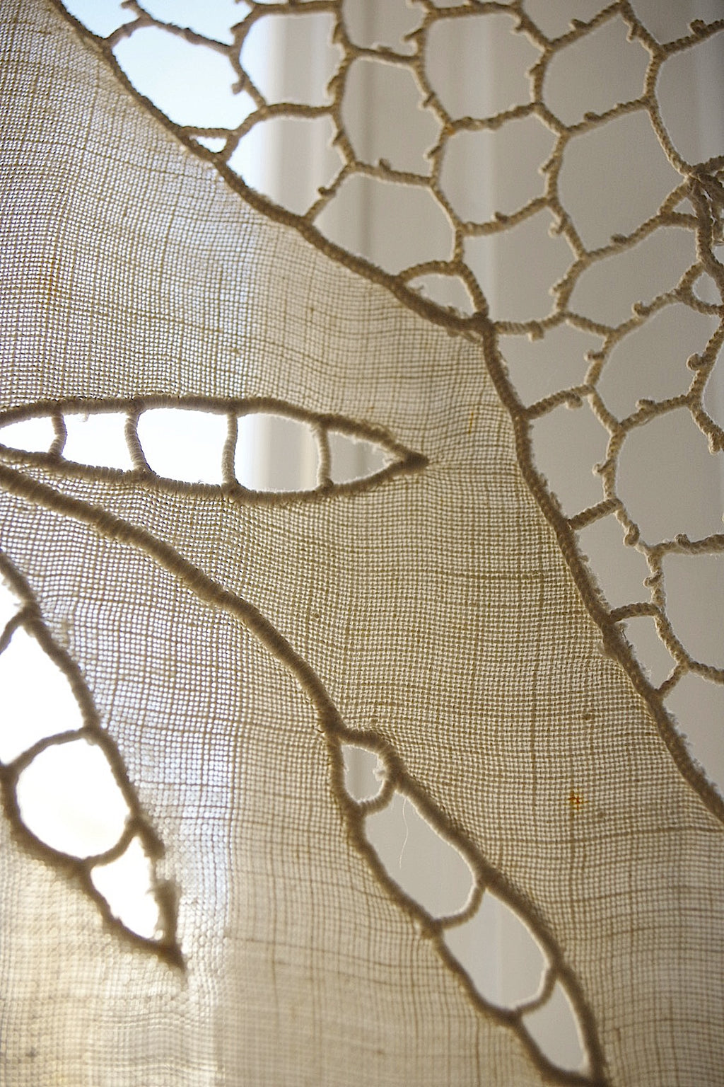 アンティークカーテン　rideau antique リネン