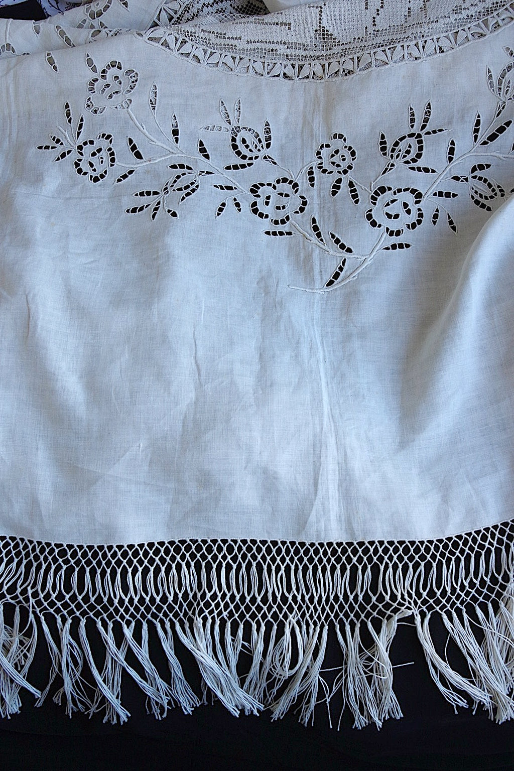 アンティークカーテン　rideau antique リネン