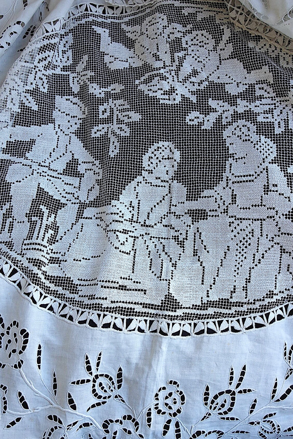 アンティークカーテン　rideau antique リネン